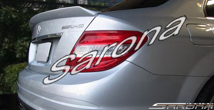 Custom Mercedes C Class  Sedan Trunk Wing (2008 - 2014) - $299.00 (Part #MB-088-TW)